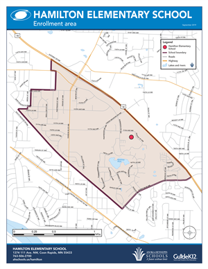 Hamilton enrollment area map 